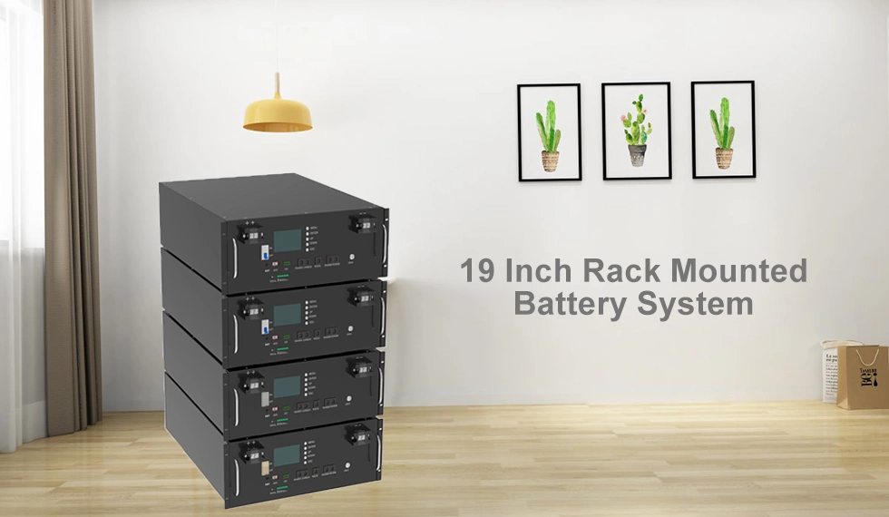 High Efficiency Rack-Mount Battery LiFePO4 Battery Solar Energy Storage EMS for Residential and Commercial Use